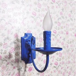 Lámpara de pared moderna y sencilla con forma de vela, lámpara de un solo cabezal, lámpara de noche para pasillo