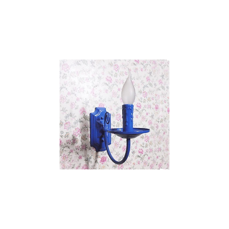 Lámpara de pared moderna y sencilla con forma de vela, lámpara de un solo cabezal, lámpara de noche para pasillo