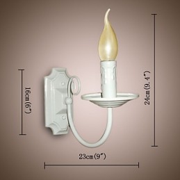 Lámpara de pared moderna y sencilla con forma de vela, lámpara de un solo cabezal, lámpara de noche para pasillo