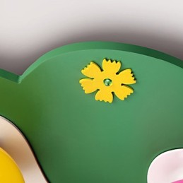 Lámpara de techo moderna contemporánea de madera y bambú