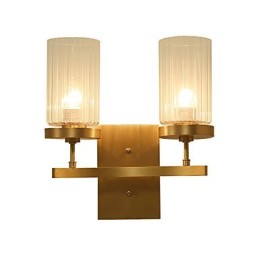 Aplique de pared de latón clásico tradicional de estilo campestre para iluminación ascendente de estilo mini.