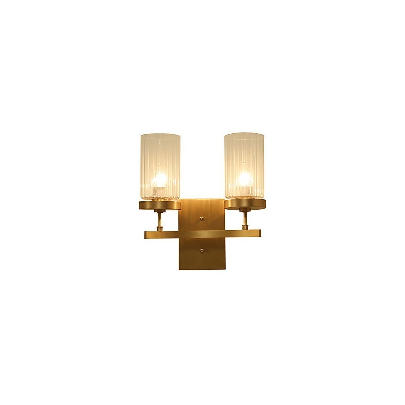 Aplique de pared de latón clásico tradicional de estilo campestre para iluminación ascendente de estilo mini.