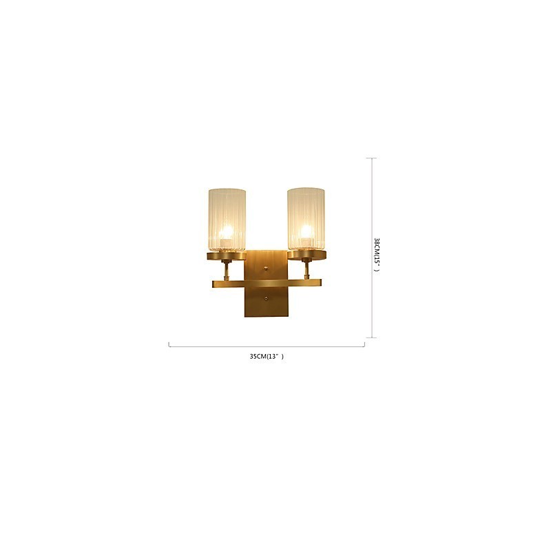 Aplique de pared de latón clásico tradicional de estilo campestre para iluminación ascendente de estilo mini.