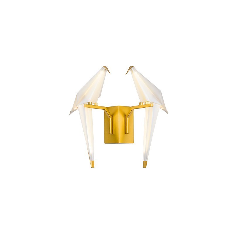 Luz ambiental integrada, simple, tradicional, clásica, estilo campestre dorado para estilo mini.