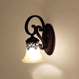 Lámpara de pared para vestíbulo de hotel, lámpara de pared europea para dormitorio, lámpara creativa para sala de estar, lámpara de pared retro para pasillo.