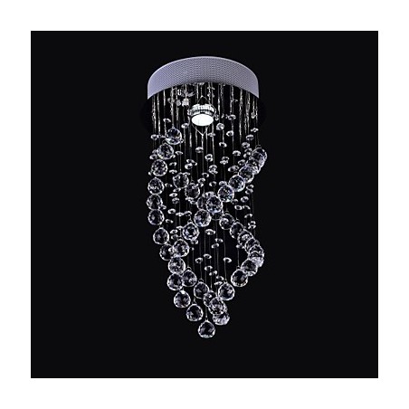 Lámpara de techo empotrada de cristal cromado contemporáneo moderno Lámpara de techo empotrada de cristal cromado contemporáneo moderno