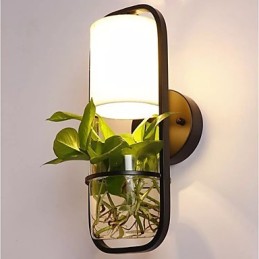 Pintura contemporánea moderna y contemporánea para apliques de pared con luz ambiental.