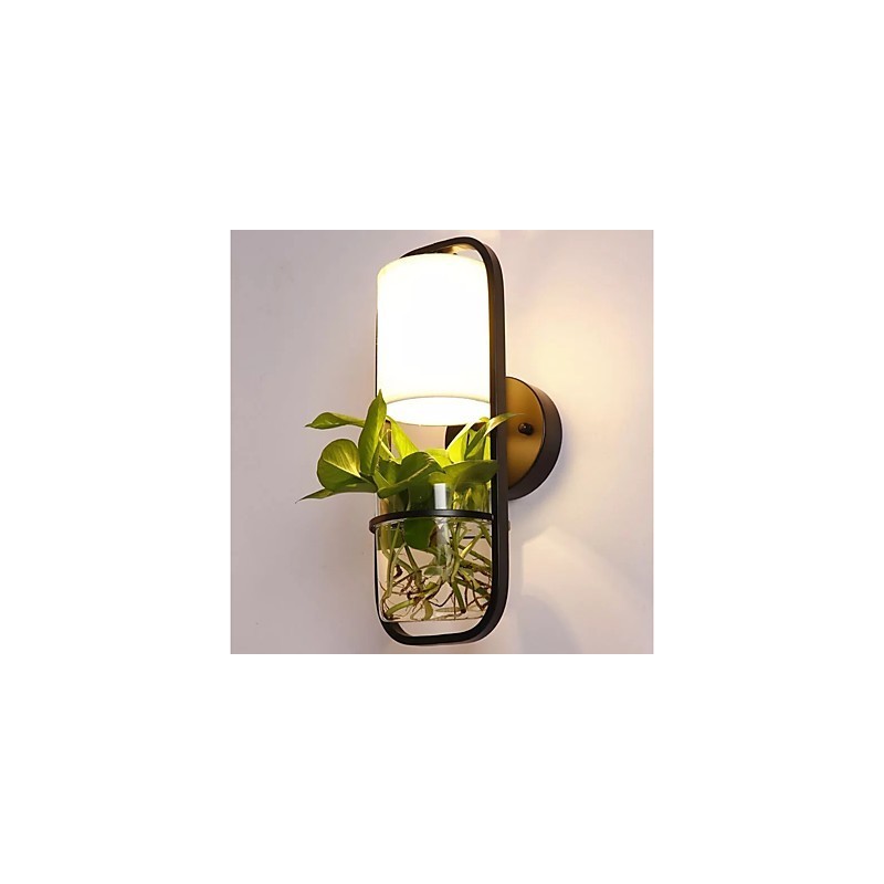 Pintura contemporánea moderna y contemporánea para apliques de pared con luz ambiental.