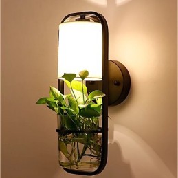 Pintura contemporánea moderna y contemporánea para apliques de pared con luz ambiental.