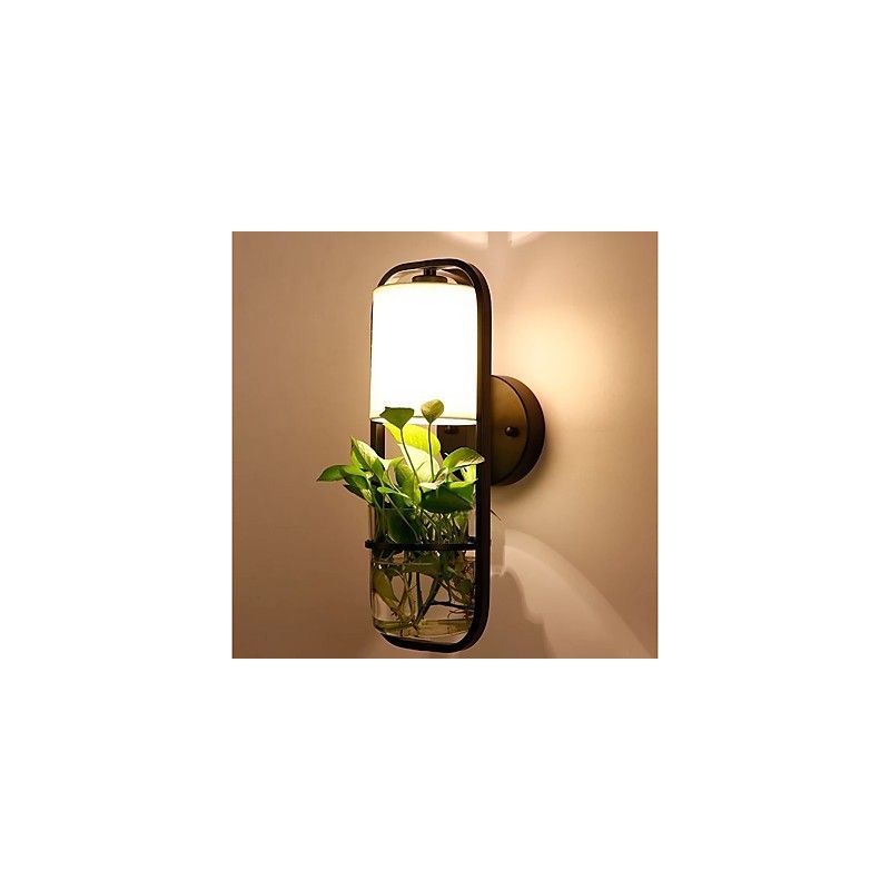 Pintura contemporánea moderna y contemporánea para apliques de pared con luz ambiental.
