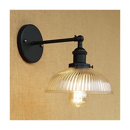 Apliques de pared con luz ambiental y protección ocular de estilo mini con pintura retro campestre