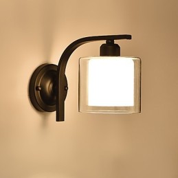 Apliques de pared con luz ambiental, estilo mini, estilo campestre moderno y contemporáneo.