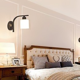 Apliques de pared con luz ambiental, estilo mini, estilo campestre moderno y contemporáneo.