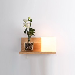 Aplique de pared con luz ambiental de estilo mini con protección para los ojos, estilo campestre