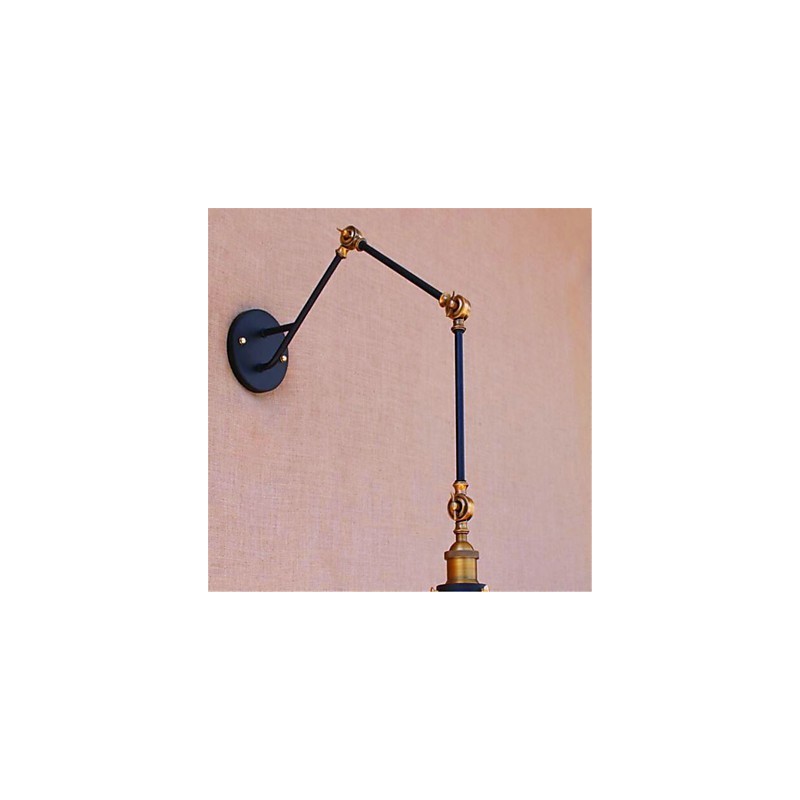 Lámpara de techo rústica estilo rústico estilo rústico con luz ambiental tipo brazo oscilante.