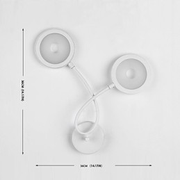 Pintura contemporánea moderna para apliques de pared con luz ambiental.