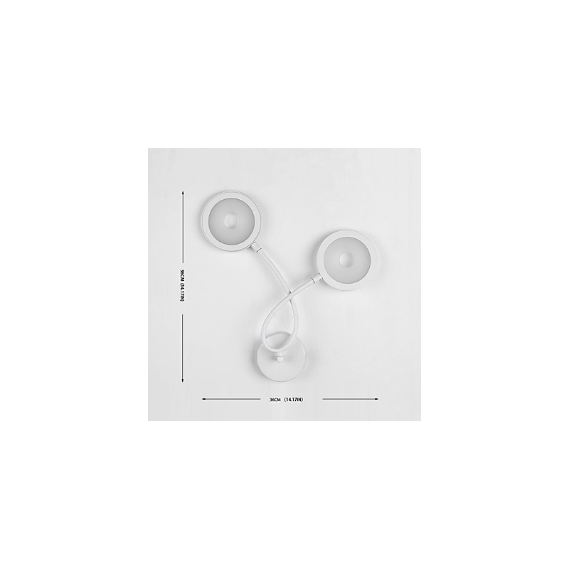 Pintura contemporánea moderna para apliques de pared con luz ambiental.