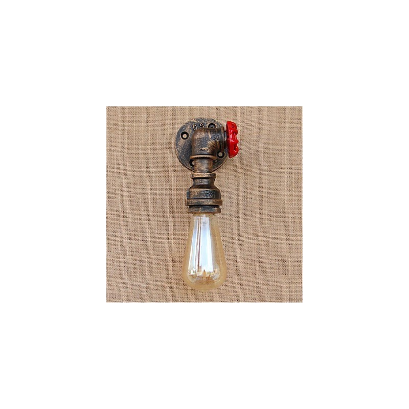 Lámpara de pared pequeña decorativa con pipa de agua sencilla y nostálgica