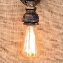 Lámpara de pared pequeña decorativa con pipa de agua sencilla y nostálgica