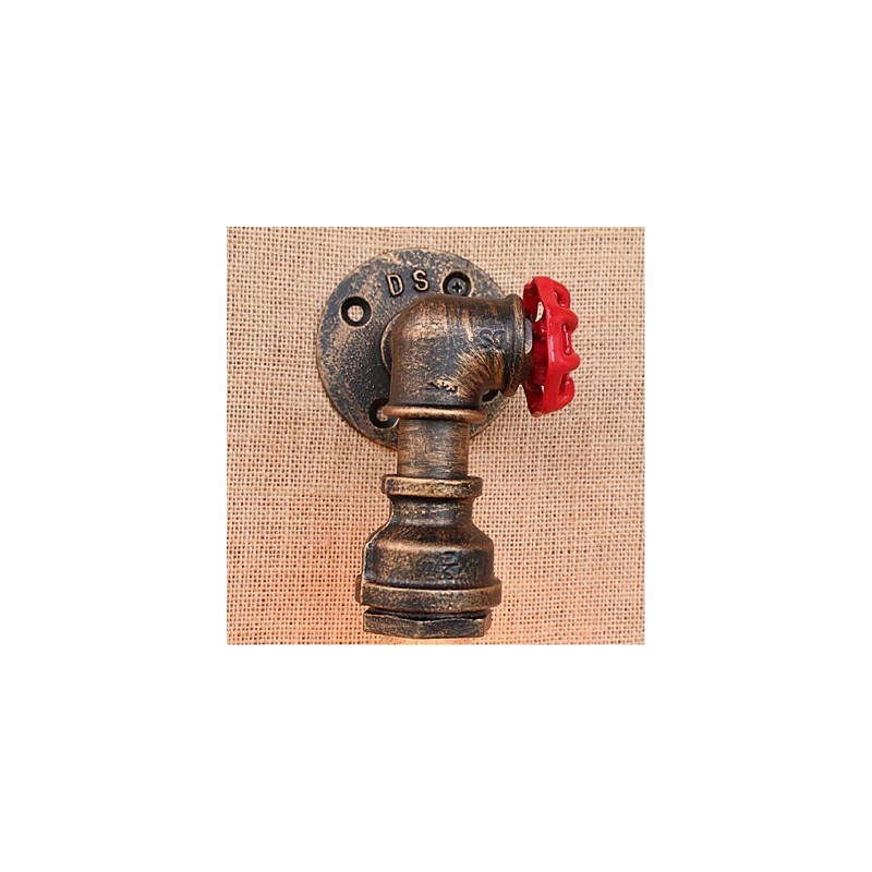 Lámpara de pared pequeña decorativa con pipa de agua sencilla y nostálgica