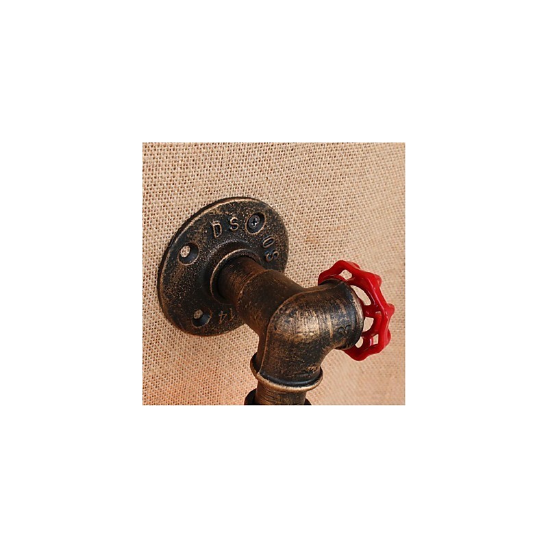 Lámpara de pared pequeña decorativa con pipa de agua sencilla y nostálgica