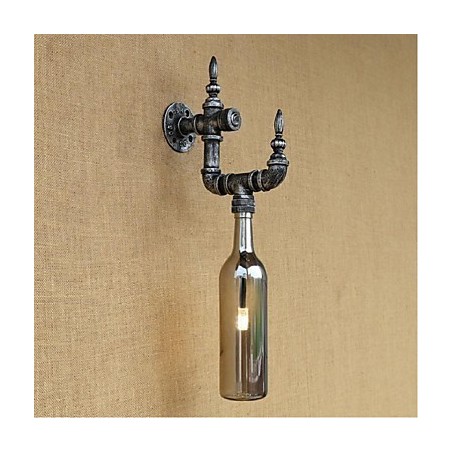 Lámpara de pared retro nostálgica con interruptor para cafetería, bar, restaurante, pasillo, pipa de agua, botella Lámpara de pared retro nostálgica con interruptor para cafetería, bar, restaurante, pasillo, pipa de agua, botella