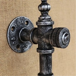 Lámpara de pared retro nostálgica con interruptor para cafetería, bar, restaurante, pasillo, pipa de agua, botella
