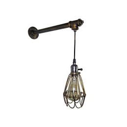 Apliques de pared vintage tipo loft con interruptor, estilo industrial Edison, estilo simplicidad, base de metal.
