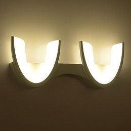 Pintura contemporánea moderna para apliques de pared con luz ambiental.