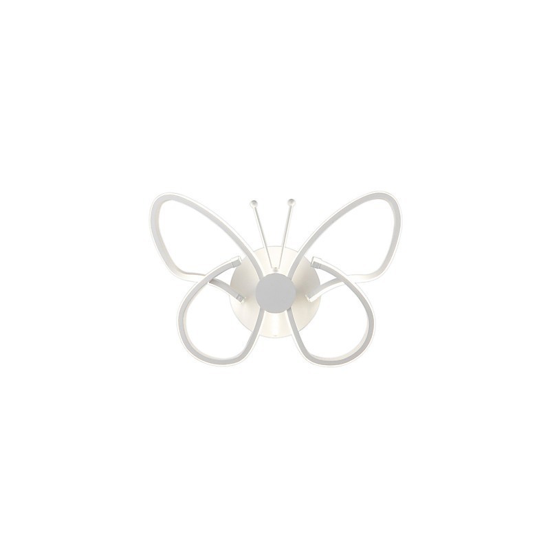 Lámparas de pared modernas con forma de mariposa, creativas, de metal y acrílico, para sala de estar, pasillo, dormitorio, hotel, habitación, lámpara de noche.