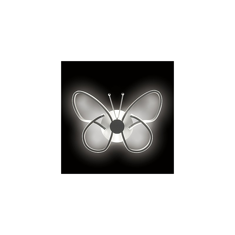 Lámparas de pared modernas con forma de mariposa, creativas, de metal y acrílico, para sala de estar, pasillo, dormitorio, hotel, habitación, lámpara de noche.