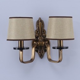 Apliques de pared con luz descendente, tradicionales, clásicos, galvanizados, con protección ocular