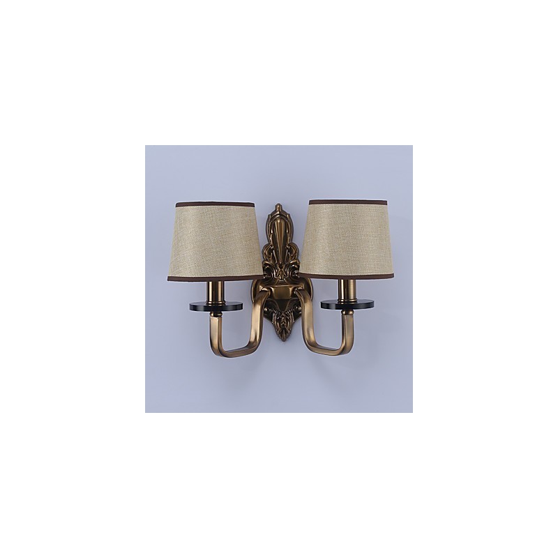 Apliques de pared con luz descendente, tradicionales, clásicos, galvanizados, con protección ocular