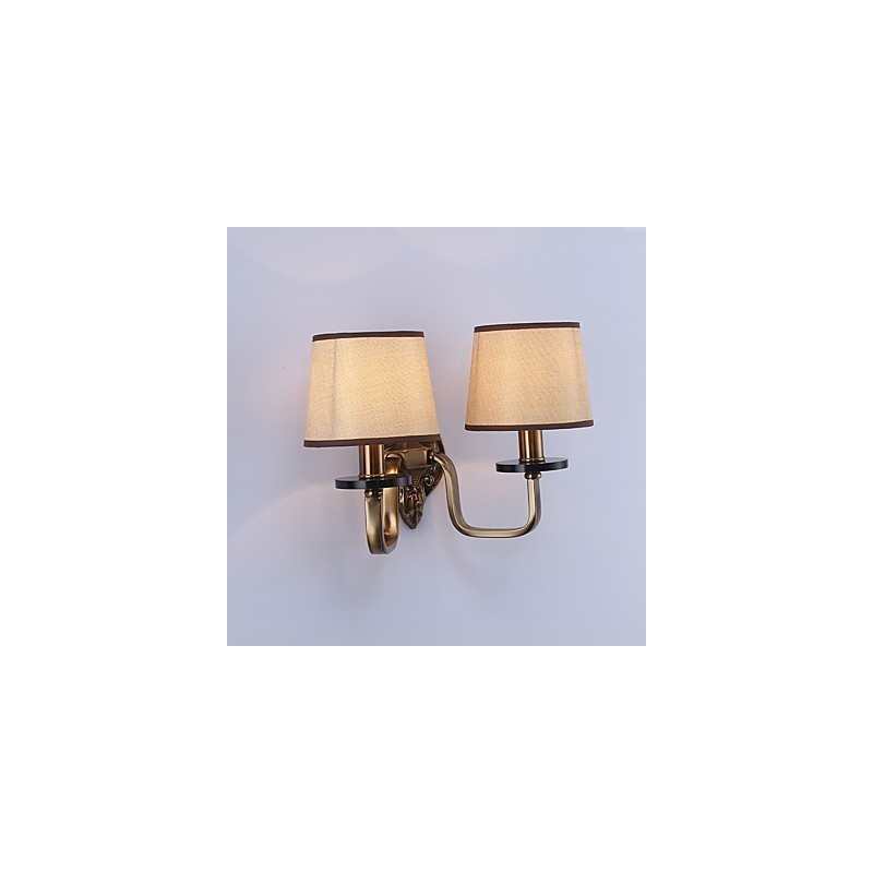 Apliques de pared con luz descendente, tradicionales, clásicos, galvanizados, con protección ocular