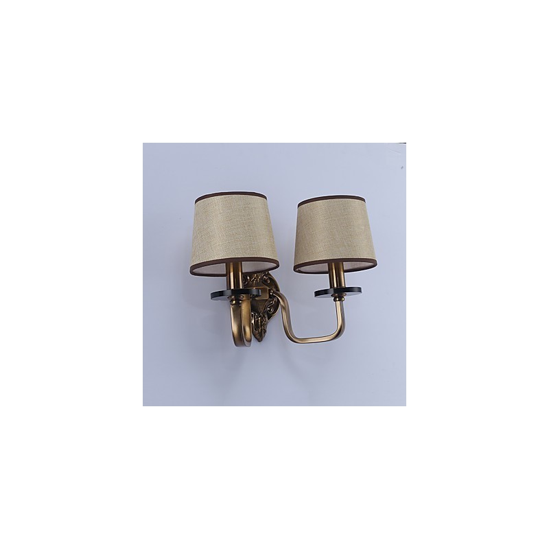Apliques de pared con luz descendente, tradicionales, clásicos, galvanizados, con protección ocular
