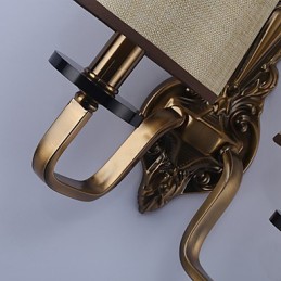 Apliques de pared con luz descendente, tradicionales, clásicos, galvanizados, con protección ocular