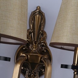 Apliques de pared con luz descendente, tradicionales, clásicos, galvanizados, con protección ocular