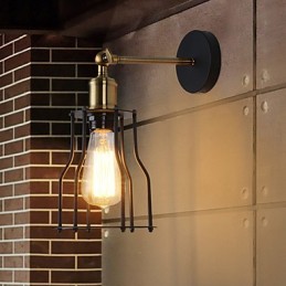 Apliques de pared vintage estilo loft, estilo industrial Edison, estilo simplicidad, base de metal.