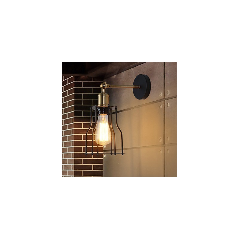 Apliques de pared vintage estilo loft, estilo industrial Edison, estilo simplicidad, base de metal.