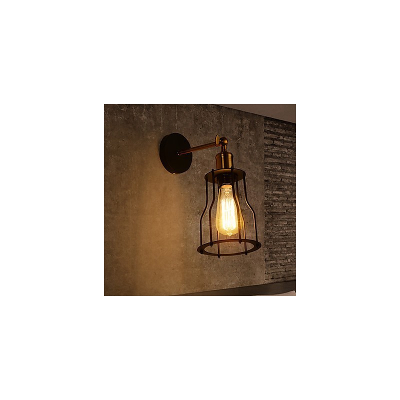 Apliques de pared vintage estilo loft, estilo industrial Edison, estilo simplicidad, base de metal.