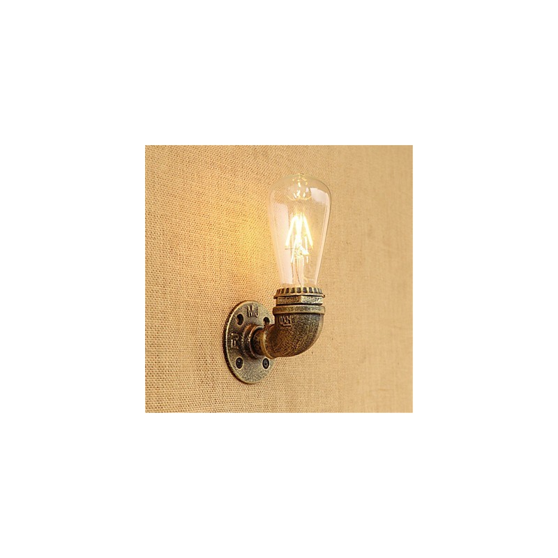 Lámpara de pared con luz ambiental estilo mini con pintura retro campestre