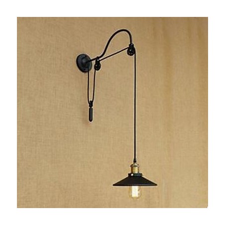 Lámpara de pared de comedor elevable con longitud de rosca ajustable de estilo retro creativo, lámpara de pared de hierro para dormitorio. Lámpara de pared de comedor elevable con longitud de rosca ajustable de estilo retro creativo, lámpara de pared de hierro para dormitorio.