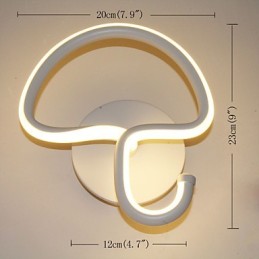 Lámpara minimalista moderna, lámpara de noche para dormitorio, pasillos, proyecto de hotel, iluminación, lámpara de pared circular de aluminio.