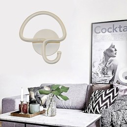 Lámpara minimalista moderna, lámpara de noche para dormitorio, pasillos, proyecto de hotel, iluminación, lámpara de pared circular de aluminio.