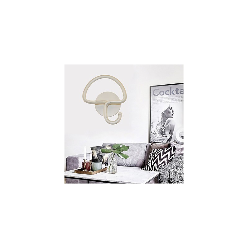 Lámpara minimalista moderna, lámpara de noche para dormitorio, pasillos, proyecto de hotel, iluminación, lámpara de pared circular de aluminio.