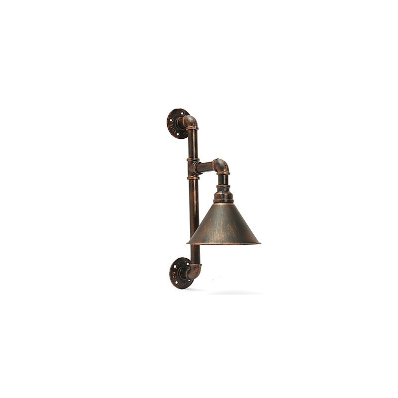 Lámparas de pared con forma de tubería de agua, estilo industrial retro, creativas, de metal, para restaurantes, cafeterías, bares, mesas de bar, apliques de pared.
