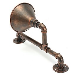 Lámparas de pared con forma de tubería de agua, estilo industrial retro, creativas, de metal, para restaurantes, cafeterías, bares, mesas de bar, apliques de pared.