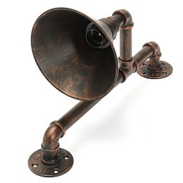 Lámparas de pared con forma de tubería de agua, estilo industrial retro, creativas, de metal, para restaurantes, cafeterías, bares, mesas de bar, apliques de pared.
