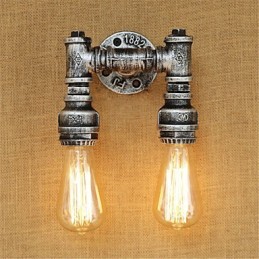 Apliques de pared con luz ambiental estilo mini con pintura retro rústica de estilo campestre.