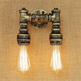 Apliques de pared con luz ambiental estilo mini con pintura retro rústica de estilo campestre.